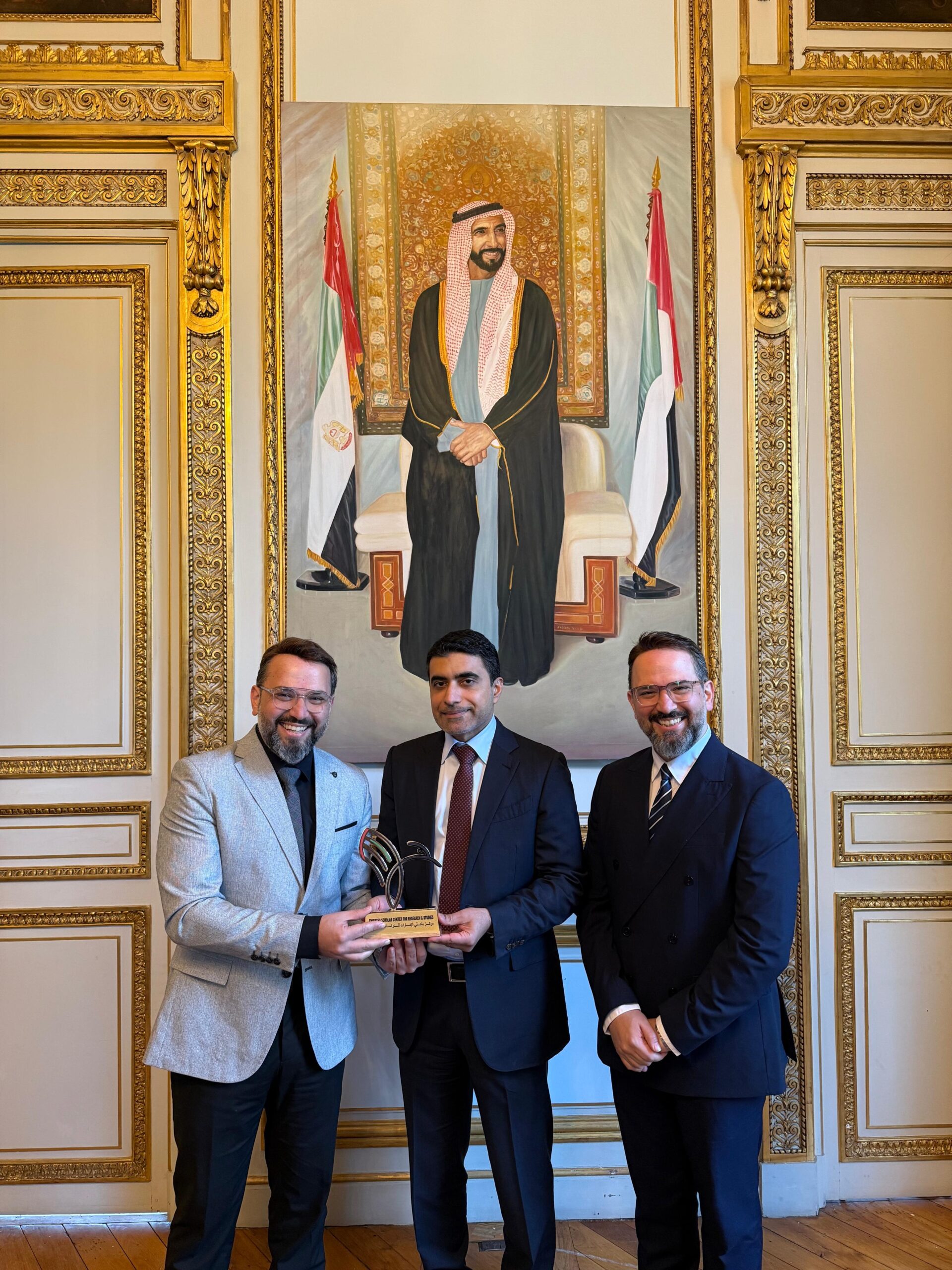 The UAE Ambassador in France welcomes the Emirates Scholar delegation
