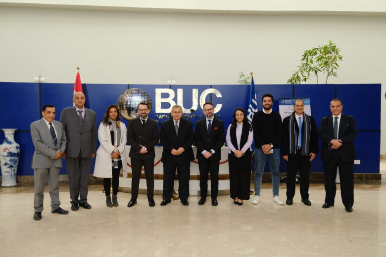 On the sidelines of the memorandum of understanding signed between the Emirates Scholar Center for Research and Studies subsidiary of Emirates Science and Research Foundation, and Badr University in Cairo, headed by H.E. Dr. Ashraf El Shehhi, Former Minister of Higher Education and Scientific Research, during the Sharjah International Conference on AI & Linguistics last October, the university welcomed a delegation from the Emirates Scholar Center. The delegation included Dr. Firas Habbal, President of Emirates Scholar and Vice-Chancellor of the Board of Trustees, and Dr. Fawaz Habbal, Director General and Board Member, along with their accompanying delegation.