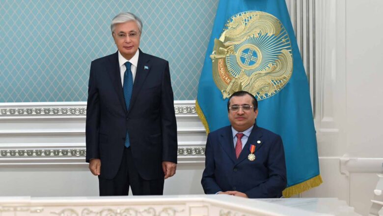 Kazakhstan President awards Majid Al Usaimi
